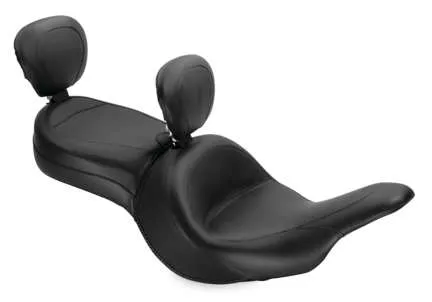 Mustang Black Touring 1pc Seat w Driver Backrest