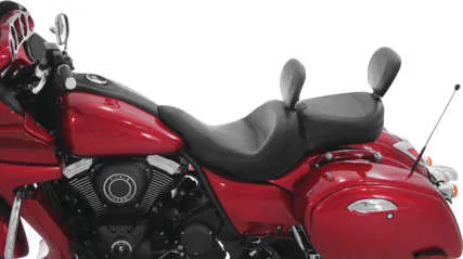 Mustang Black Touring 1pc Seat w Driver Backrest