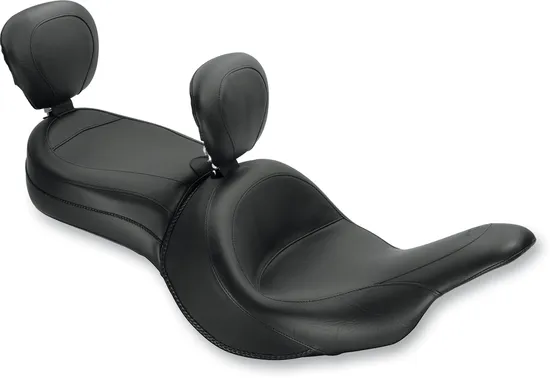Mustang Black Touring 1pc Seat w Driver Backrest