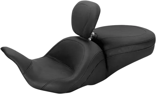 Mustang Black Lowdown Touring 1pc Seat w Backrest