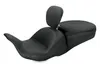Mustang Black Lowdown Touring 1pc Seat w Backrest