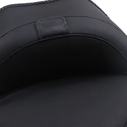 Mustang Black Wide Touring Solo Driver Seat w Backrest