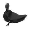 Mustang Black Studded Touring Solo Seat w Backrest