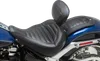 Mustang Black Tuck Roll Touring Solo Seat w Backrest