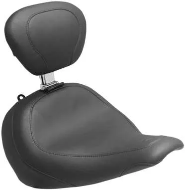 Mustang Black Wide Tripper Solo Driver Seat w Backrest