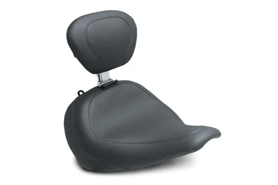 Mustang Black Wide Tripper Solo Driver Seat w Backrest
