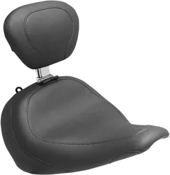 Mustang Black Wide Tripper Solo Driver Seat w Backrest
