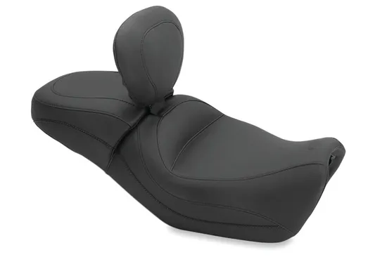 Mustang Black Touring 1pc Seat w Backrest