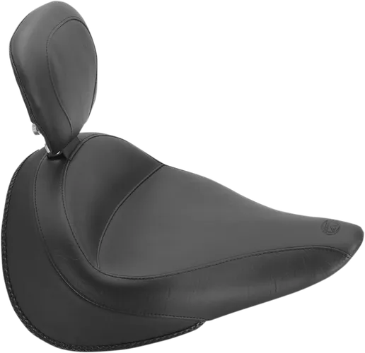 Mustang Black Standard Touring Solo Seat w Backrest