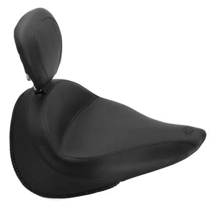 Mustang Black Standard Touring Solo Seat w Backrest