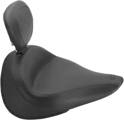 Mustang Black Standard Touring Solo Seat w Backrest