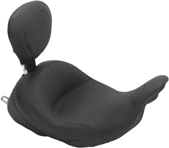 Mustang Black Lowdown Touring Solo Seat w Backrest