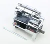 AB 1.7KW Chrome Electric Starter Motor 10-32 Shaft for Harley Big Twin