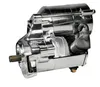 AB 1.7KW Chrome Electric Starter Motor 10-32 Shaft for Harley Big Twin