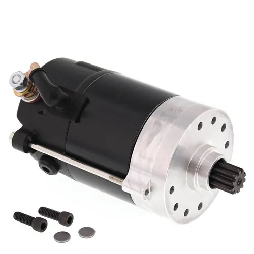 AB 1.4KW Black Electric Starter Motor Hitachi for Harley Big Twins