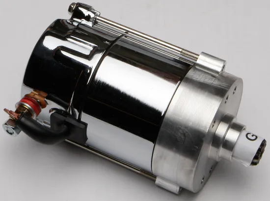 AB 1.4KW Chrome Electric Starter Motor Hitachi for Harley Big Twins 1