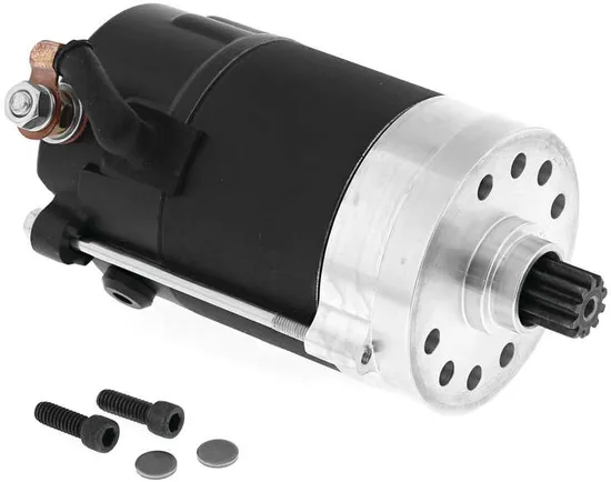AB 1.4KW Black Electric Starter Motor Prestolite for Harley Big Twins