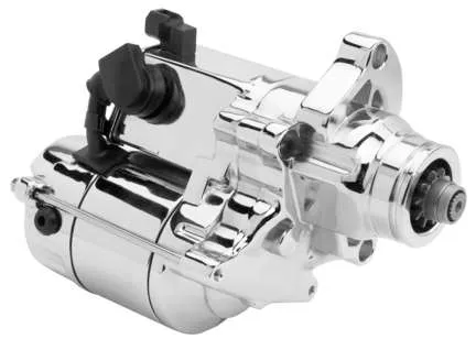 AB 1.4KW Chrome Electric Starter Motor 6 Speed for Harley Big Twins