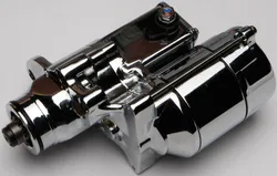 AB 1.4KW Chrome Electric Starter Motor 6 Speed for Harley Big Twins