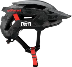 100% Adult Unisex Altis Bicycle Helmet Half Face S M Camo Black Gray Red