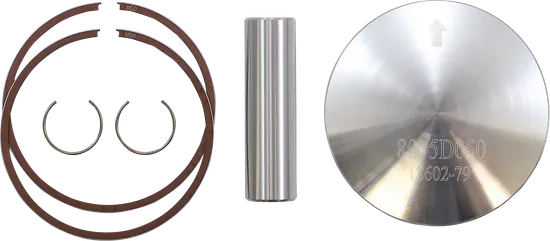 Wossner Complete Piston Kit 64.44mm .5 Over Ring Circlip Wrist Pin