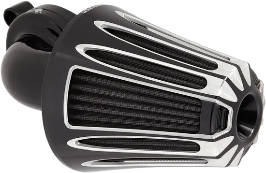 Arlen Ness Monster Sucker Air Cleaner Kit w Cover Deep Cut Black