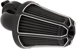 Arlen Ness Monster Sucker Air Cleaner Kit w Cover Beveled Black