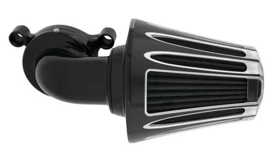 Arlen Ness Monster Sucker Air Cleaner Kit w Cover Deep Cut Black