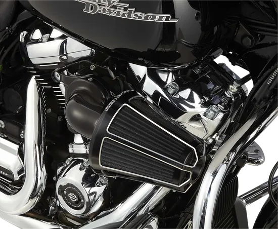 Arlen Ness Monster Sucker Air Cleaner Kit w Cover Beveled Black
