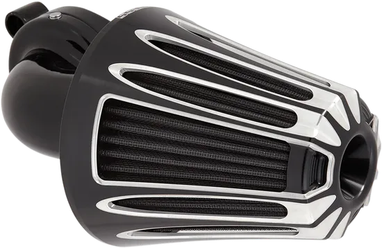 Arlen Ness Monster Sucker Air Cleaner Kit w Cover Deep Cut Black