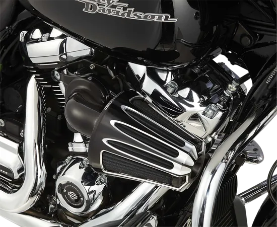 Arlen Ness Monster Sucker Air Cleaner Kit w Cover Deep Cut Black