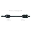 Tytaneum Replacement CV Axle Rear Left or Right