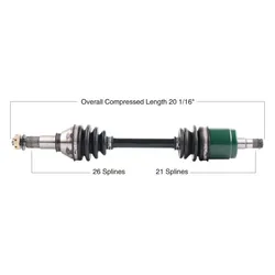 Tytaneum Replacement CV Axle Front Left