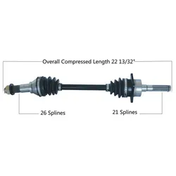 Tytaneum Replacement CV Axle Front Right