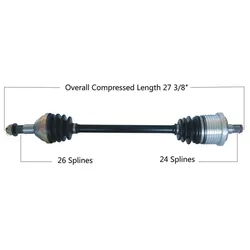 Tytaneum Replacement CV Axle Rear Left or Right