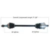 Tytaneum Replacement CV Axle Rear Left or Right