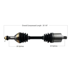 Tytaneum Replacement CV Axle Rear Left or Right