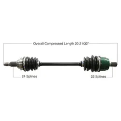 Tytaneum Replacement CV Axle Rear Left or Right