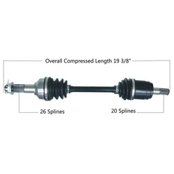 Tytaneum Replacement CV Axle Front Left