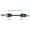 Tytaneum Replacement CV Axle Front Left