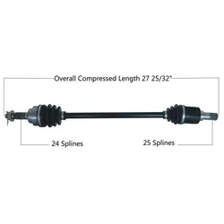 Tytaneum Replacement CV Axle Front Left