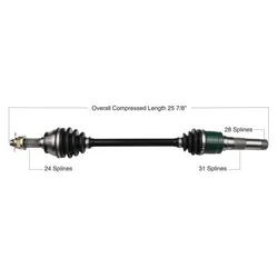 Tytaneum Replacement CV Axle Rear Right