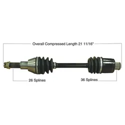 Tytaneum Replacement CV Axle Rear Left or Right