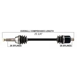 Tytaneum  Replacement CV Axle Rear Left or Right