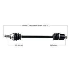Tytaneum Replacement CV Axle Front Right or Left