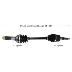 Tytaneum Replacement CV Axle Front Left