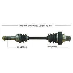 Tytaneum Replacement CV Axle Rear Left