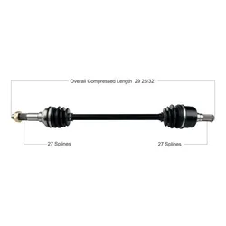 Tytaneum Replacement CV Axle Rear Left or Right
