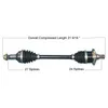 Tytaneum Heavy Duty Front Left CV Axle