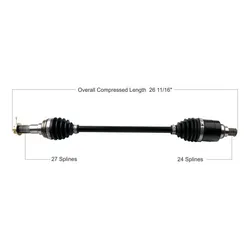 Tytaneum Heavy Duty Front Right CV Axle